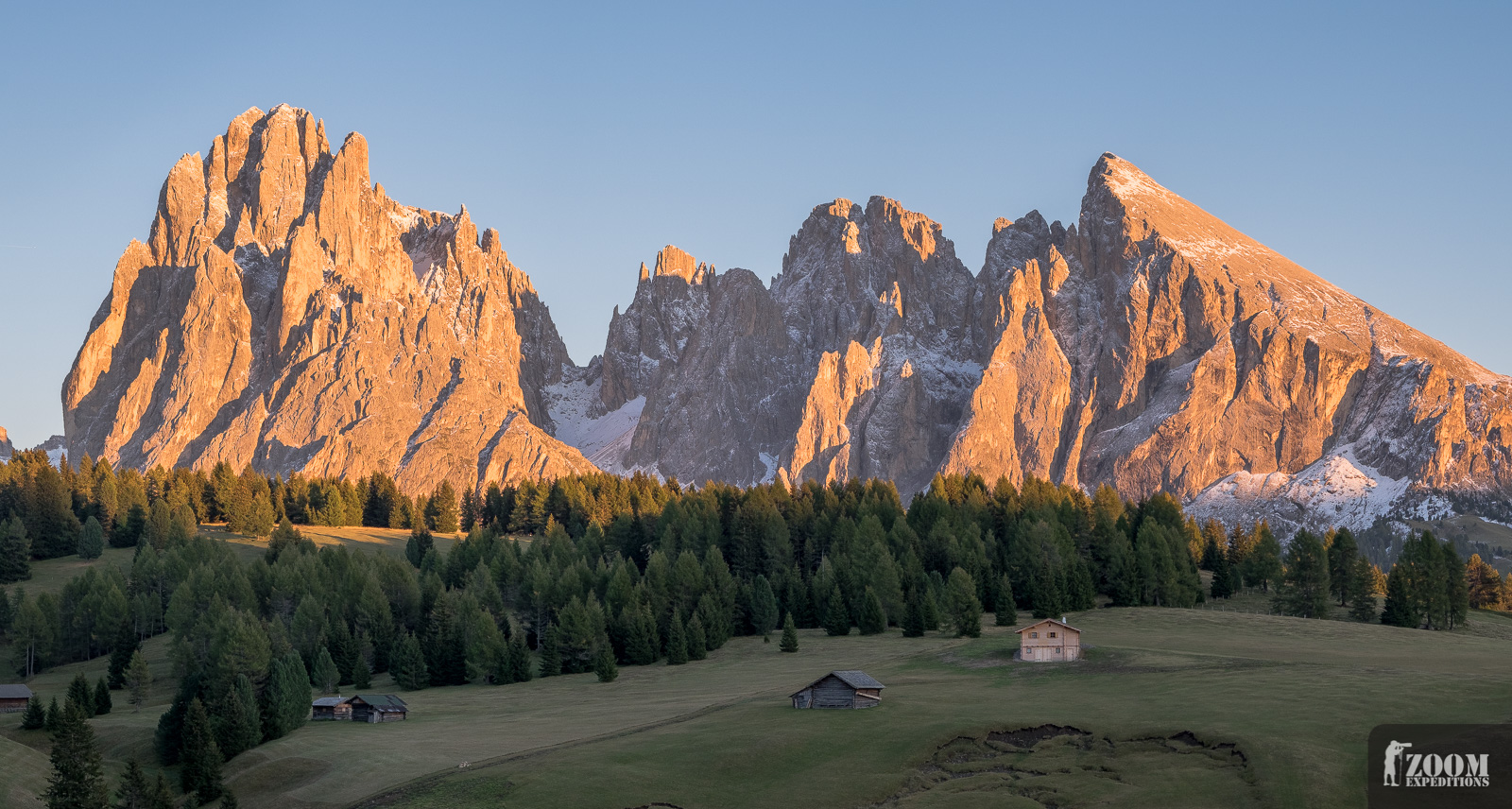 Seiser Alm Langkofel Sonnenuntergang 