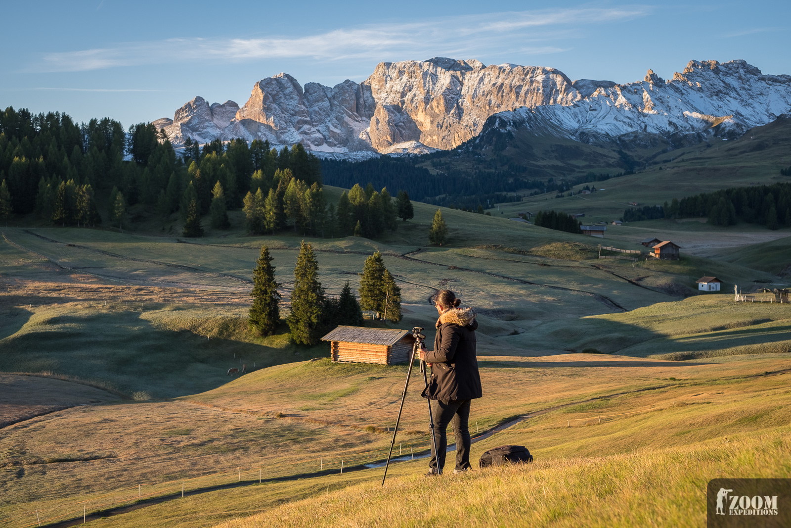 Fotograf auf der Seiser Alm