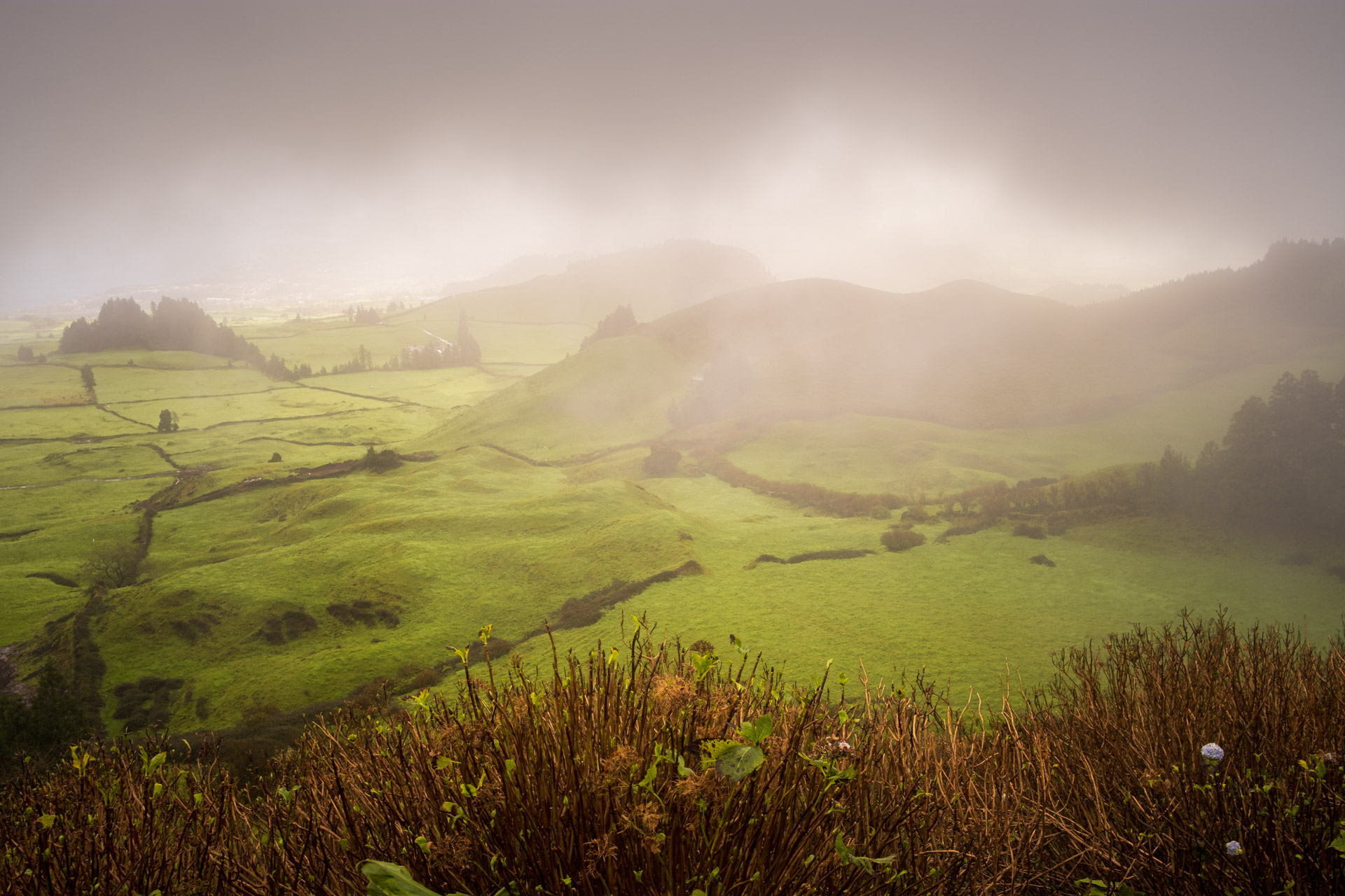 Landschaft auf der Insel São Miguel auf den Azoren.