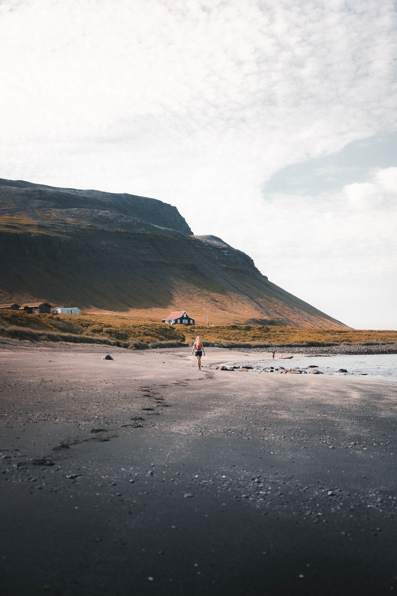 Sandstrand in Islands Westfjorden