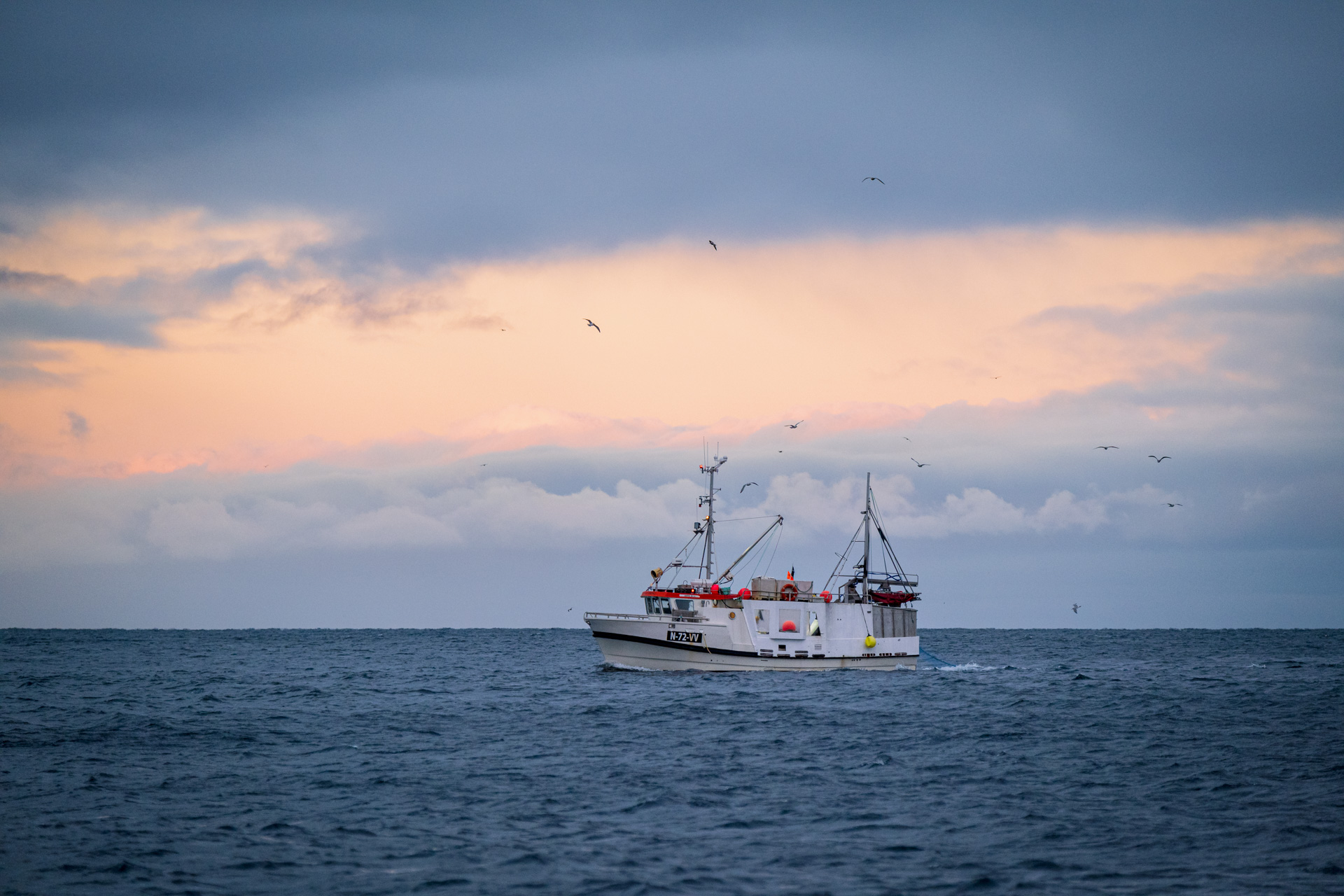 Fischkutter in Nordnorwegen.