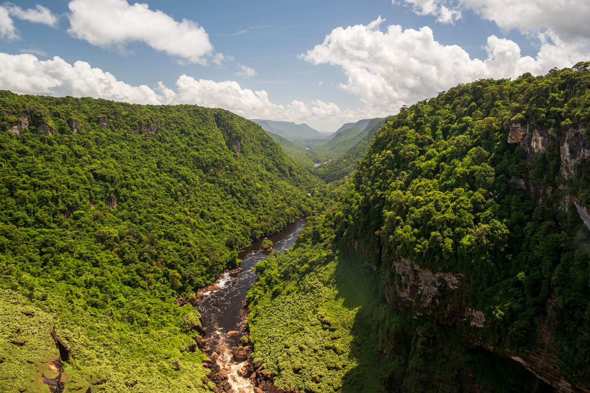 Potaro River close to the Kaieteur Falls.