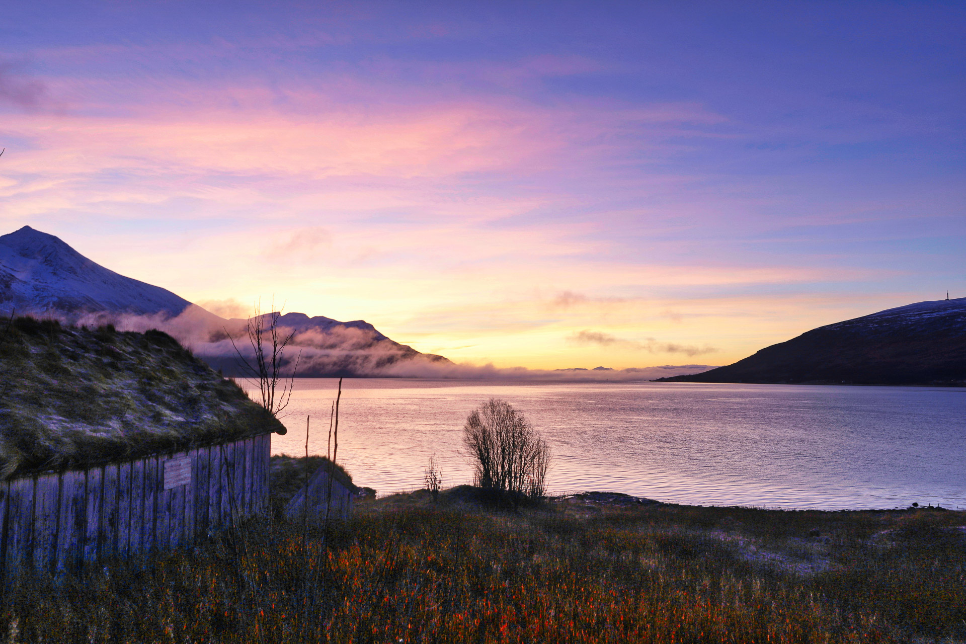 Landschaft bei Kvaløya.