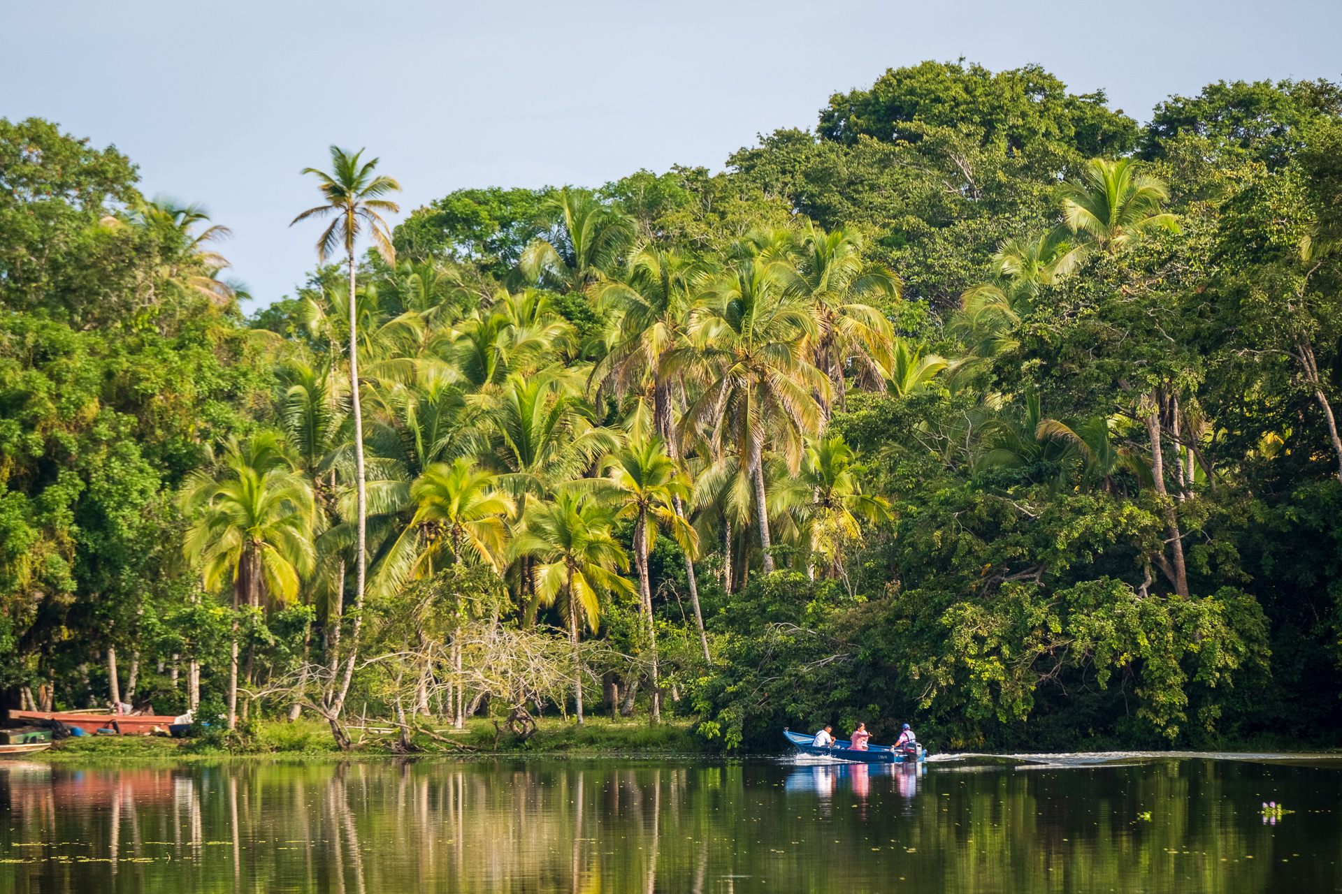 Flusslandschaft des Pacuare Reservats in Costa Rica.