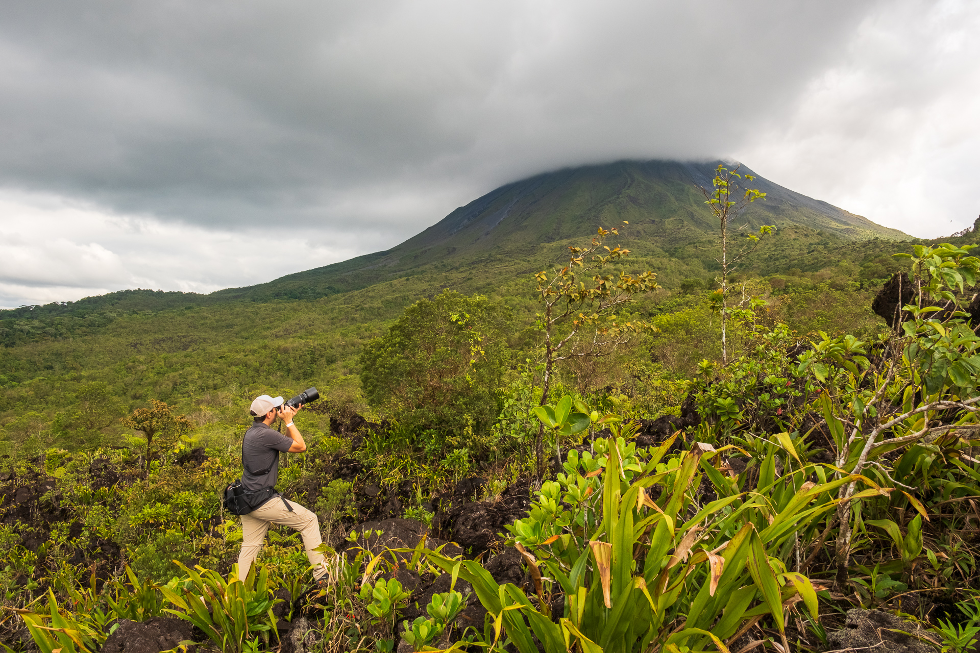 Der bekannte Vulkan El Arenal in Costa Rica.