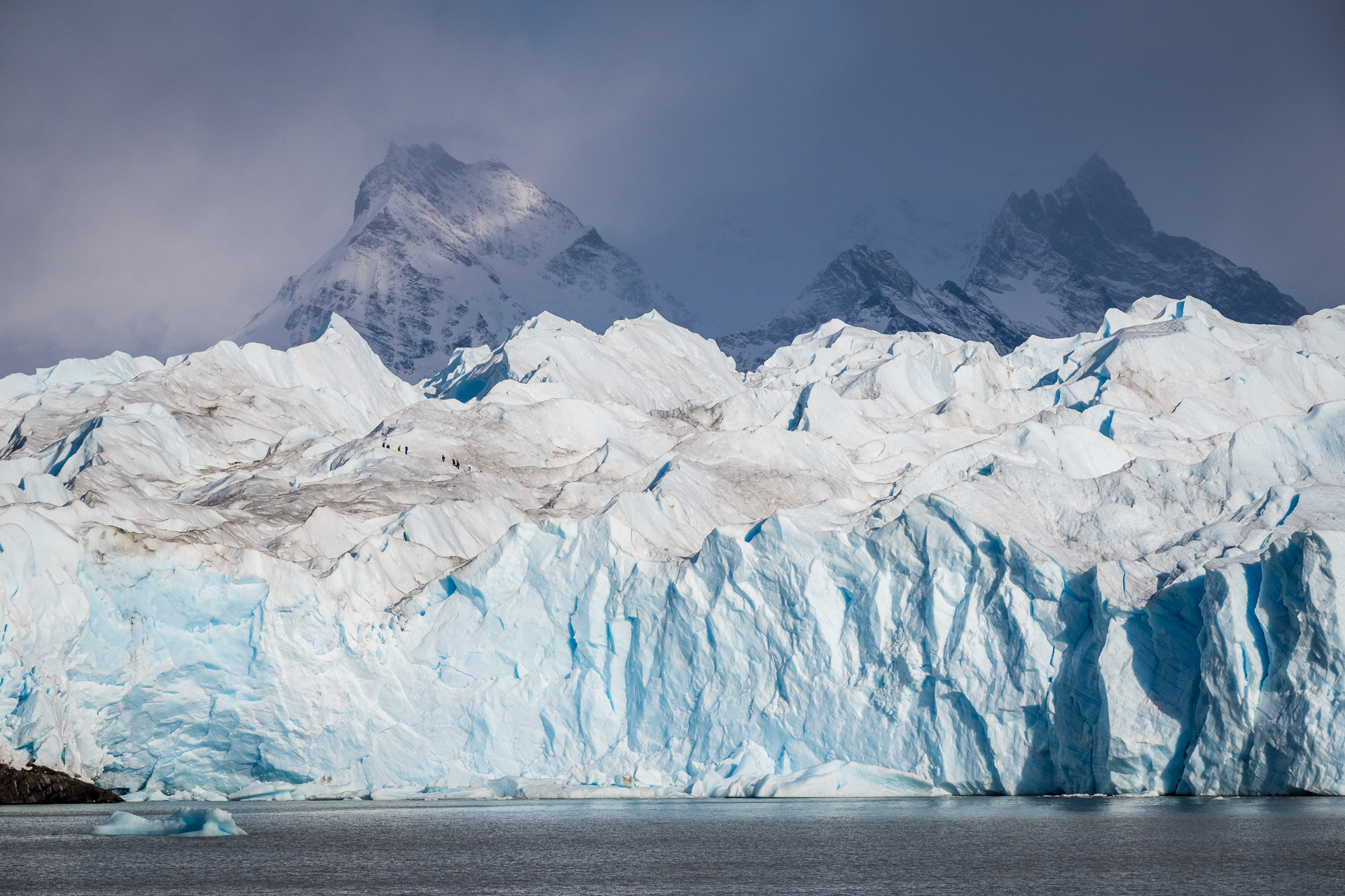 People doing Ice Trekking on Perito Moreno Glaciar.