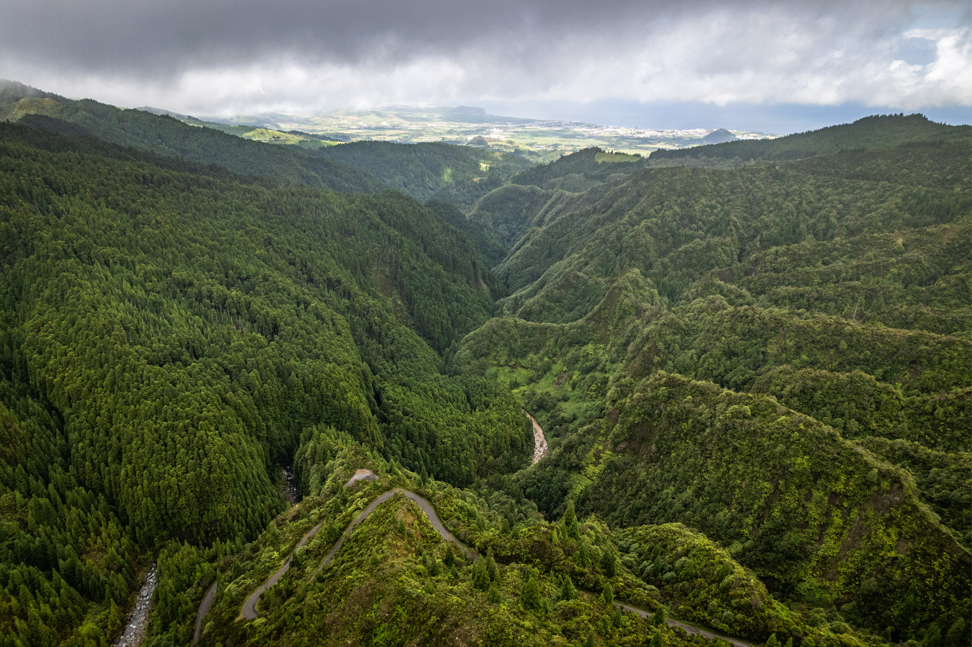 Bergwelten auf der Azoren-Insel São Miguel.