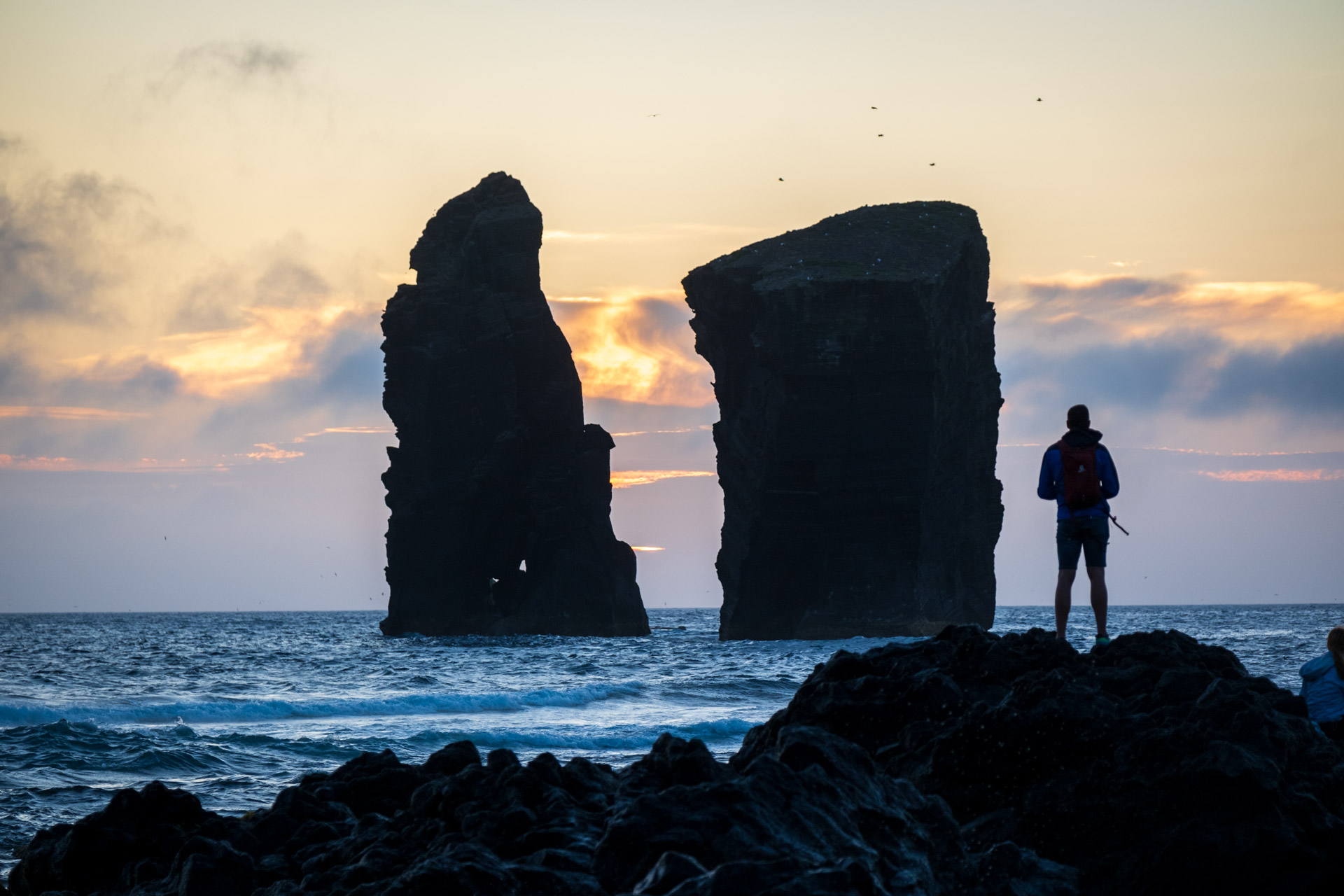 Sonnenuntergang bei Mosteiros auf São Miguel.