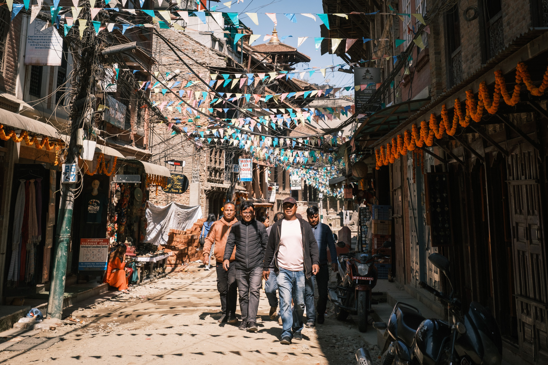 Straßenszene in Kathmandu.