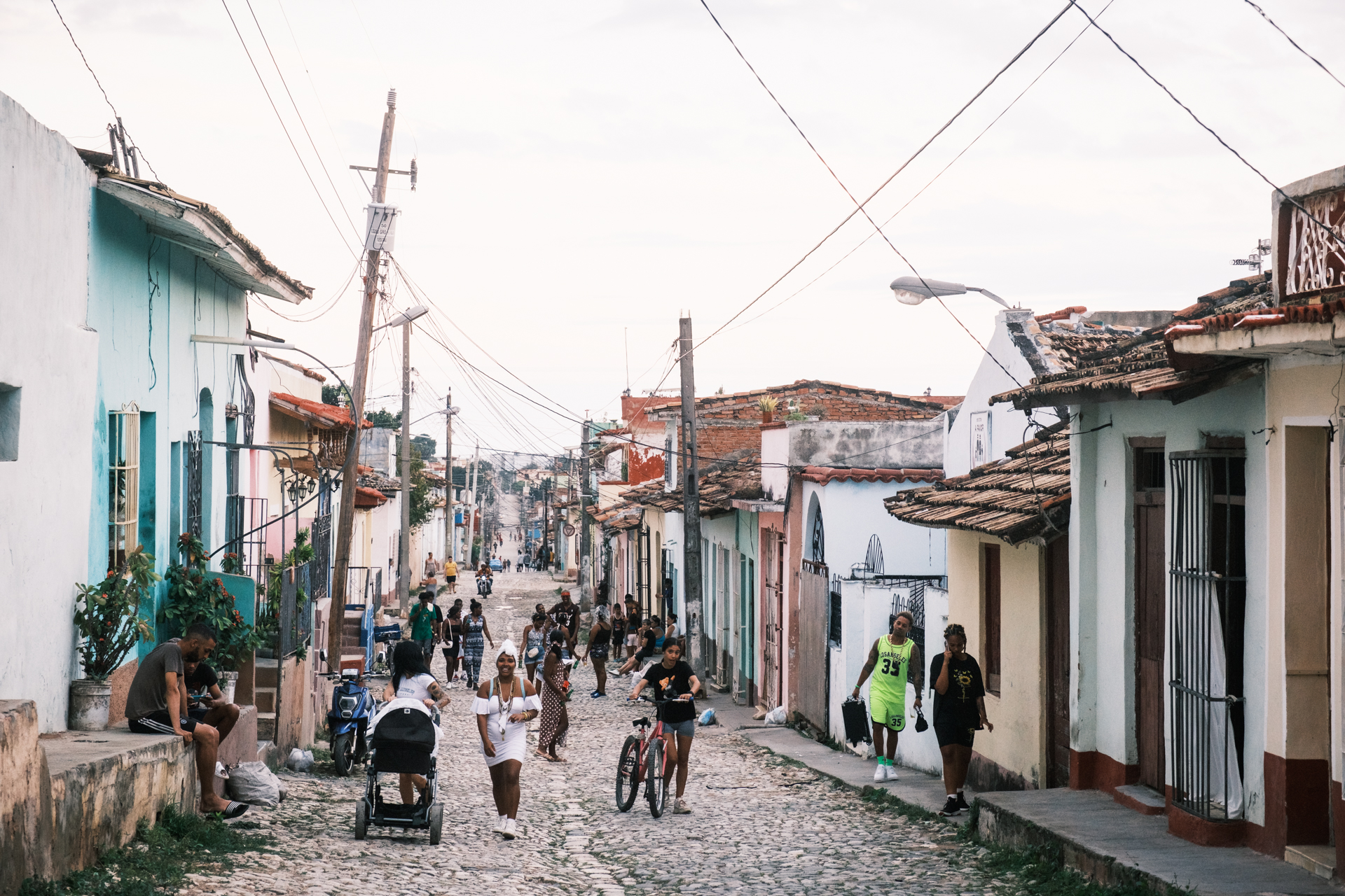 Straßenszene in Trinidad.