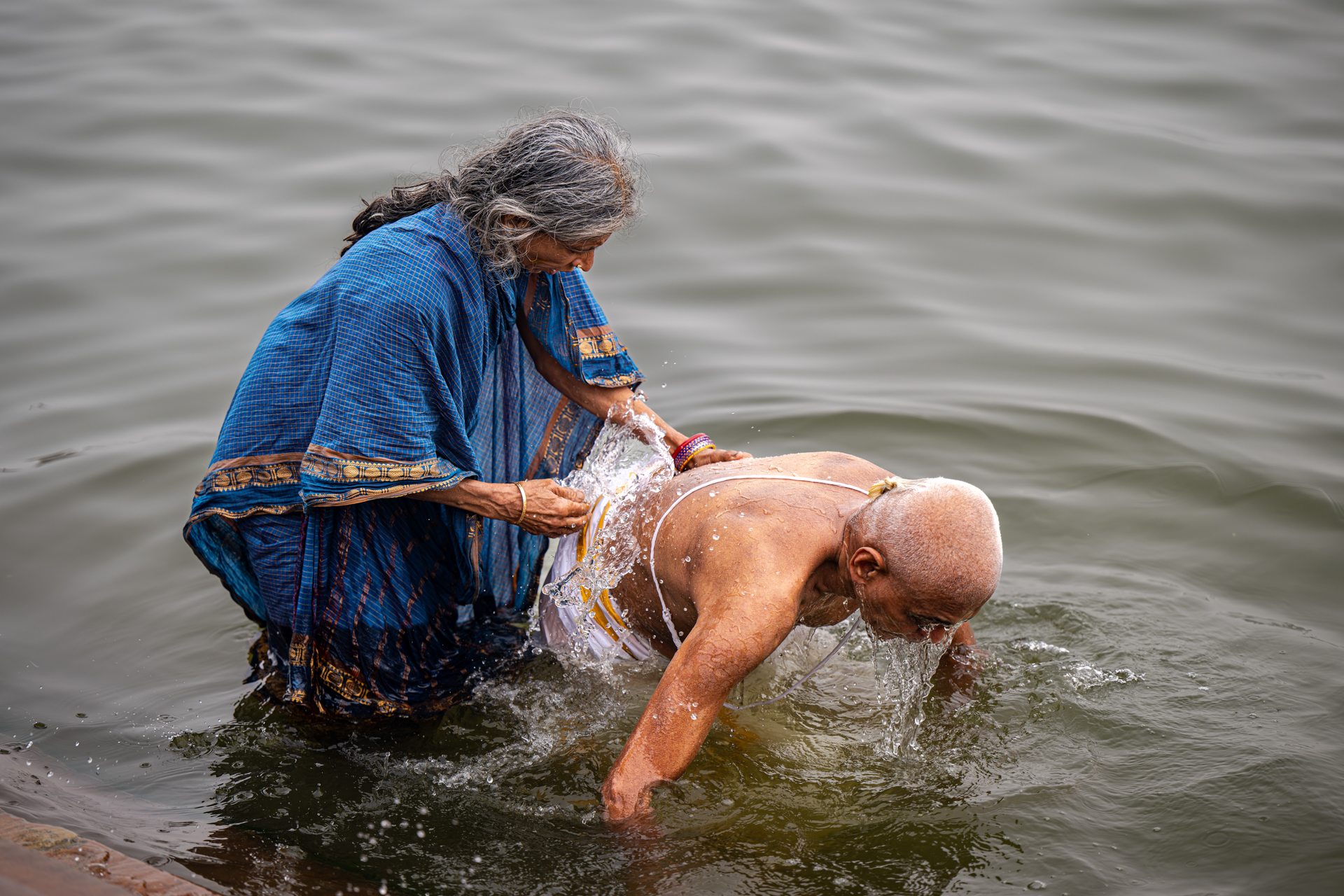 Varanasi rituelles Bad