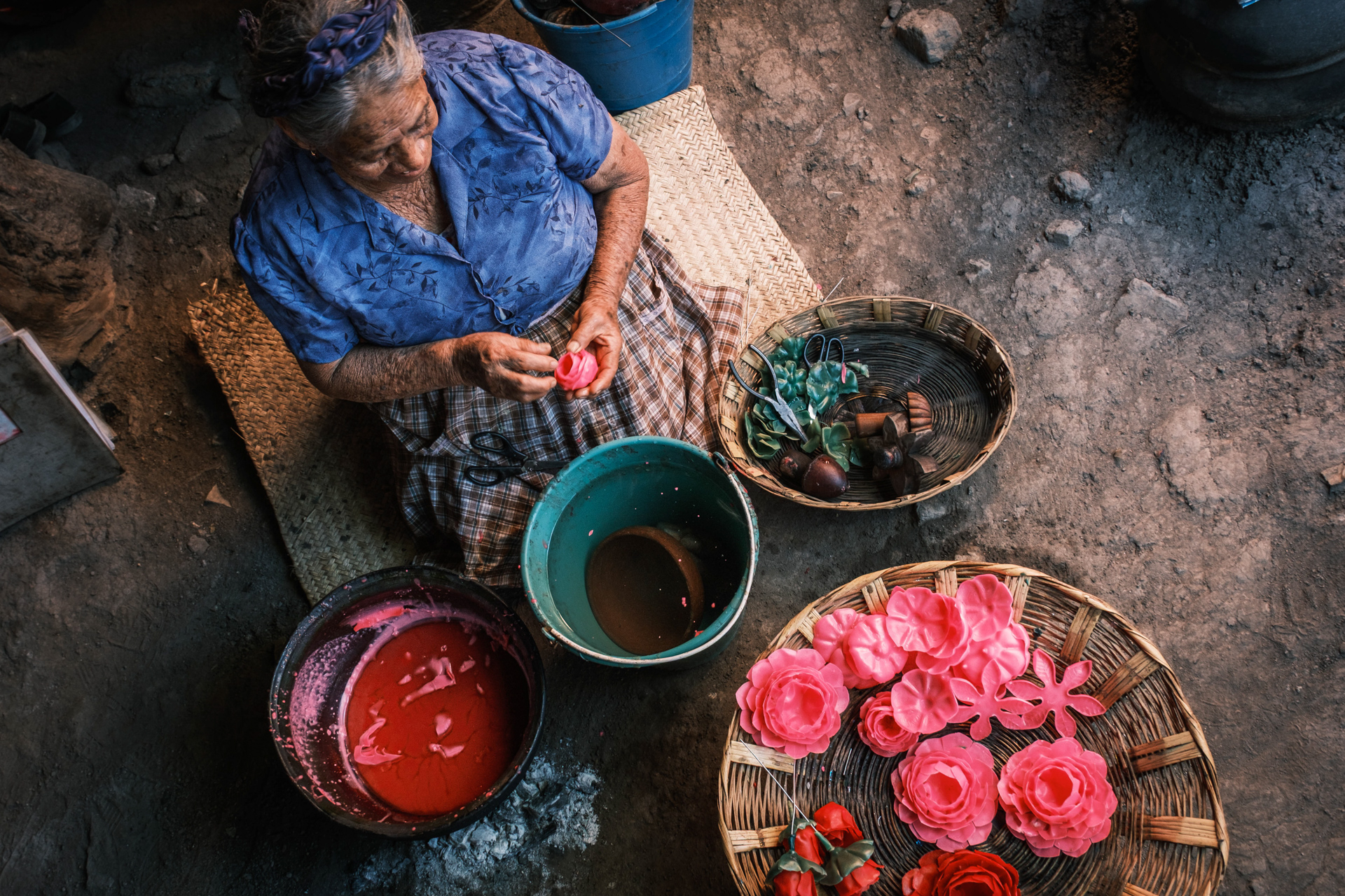 Kerzenproduktion in Mexiko
