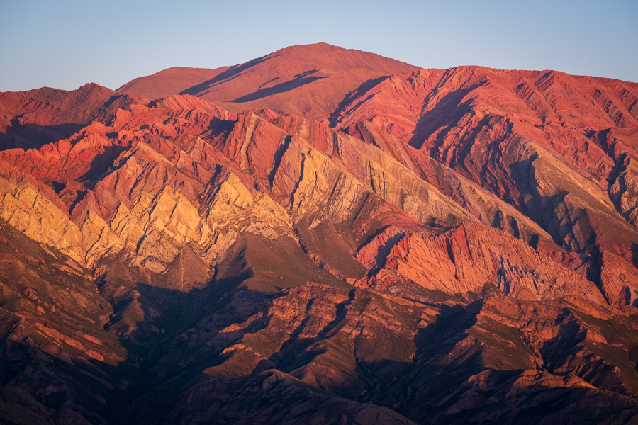 Serranía de Hornocal bei Humahuaca.